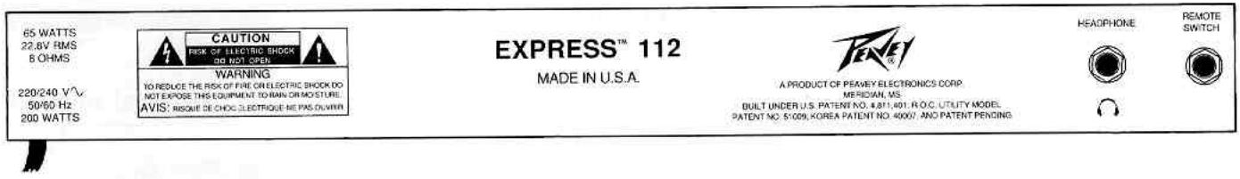 PEAVEY EXPRESS 112 - POWER SWITCH (interrupteur d'alimentation) (16) - 1