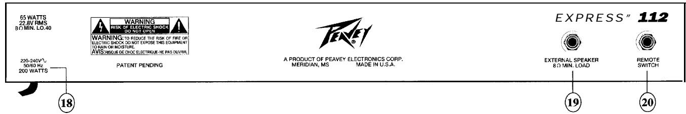 PEAVEY EXPRESS 112 S - POWER SWITCH (Interrupteur d'alimentation) (17) - 1