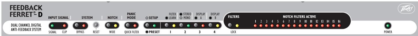 PEAVEY FEEDBACK FERRET D - Normal/Filter Learn - 1