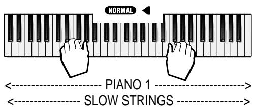 PEAVEY GK 310 - Clavier partagé (mode Split) - 3