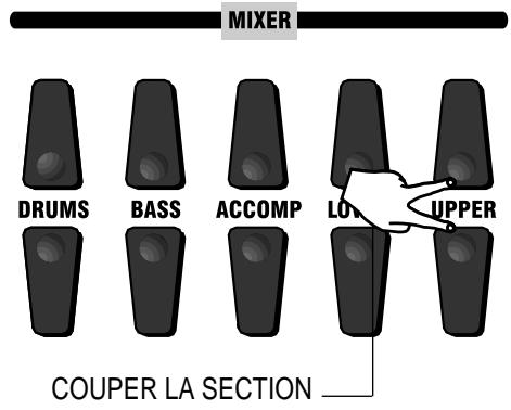 MIXER DRUMS BASS ACCOMP LOWER UPPER COUPER LA SECTION