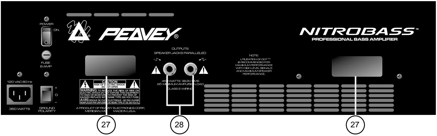 PEAVEY NITROBASS - POWER AMP IN JACK - 1