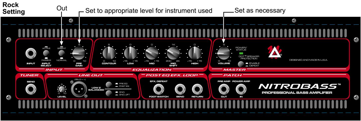 PEAVEY NITROBASS - Recommend Settings - 1