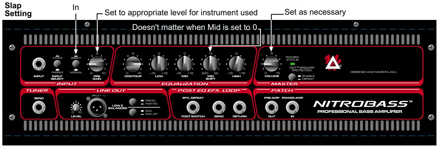 PEAVEY NITROBASS - Recommend Settings - 2