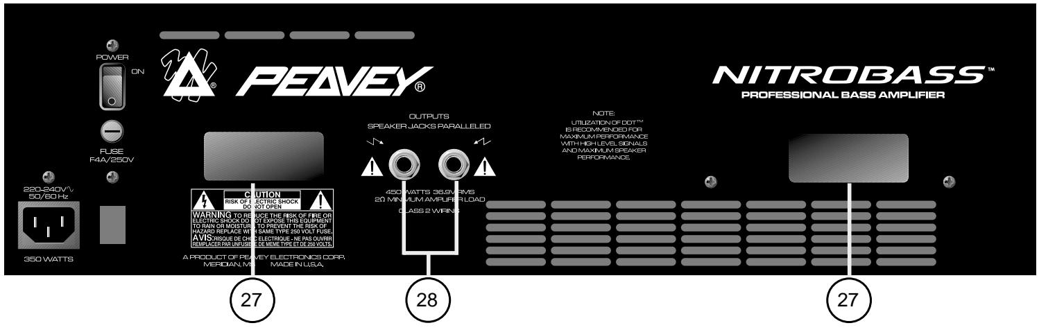 PEAVEY NITROBASS - CONNECTEUR IEC - 1