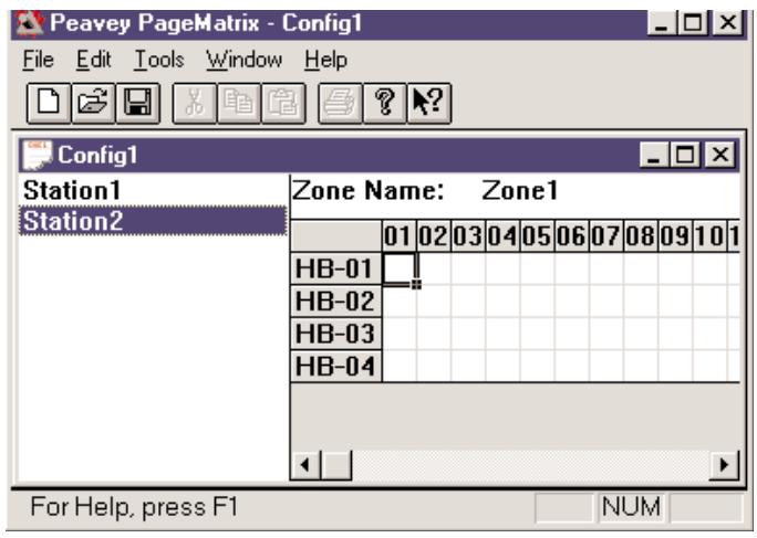PEAVEY PAGEMATRIX - Stations and Zones - 1