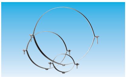 UNELVENT ACCESSOIRES DE POSE - Colliers supports isolés - CSU isolé (double filetage - fixation sur tige filétée ø 8 ou 10 mm) - 1