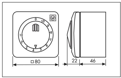 UNELVENT ACCESSOIRES ÉLECTRIQUES - Variateur en saillie - 2