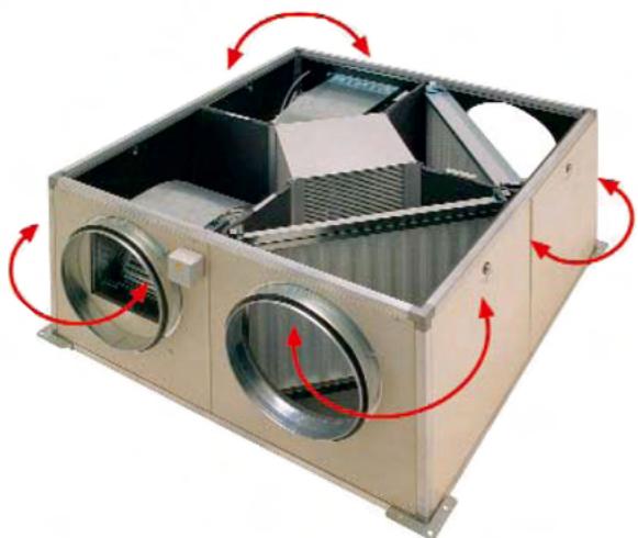 UNELVENT CADB/T-D ET CADB/T-DI - Autres configurations d'installations cadb/t-d - 1