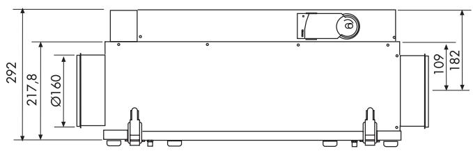 UNELVENT CADS HR - Dimensions (mm) - 2