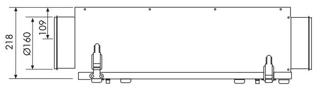 UNELVENT CADS HR - Dimensions (mm) - 1