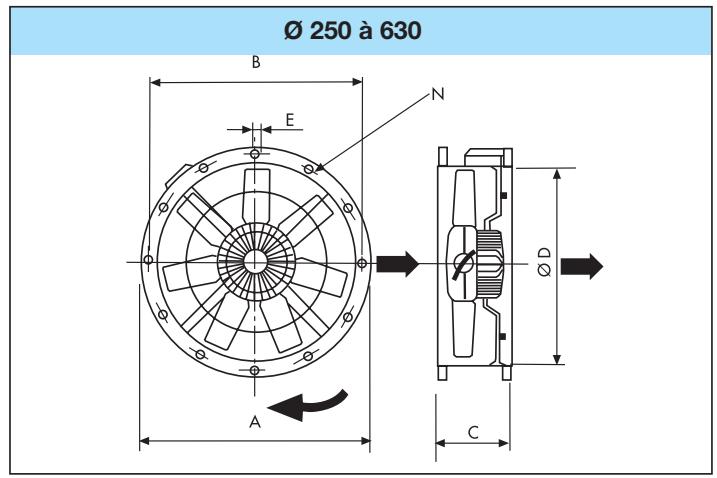 UNELVENT COMPACT TCBT-EX - Dimensions (mm) - 1