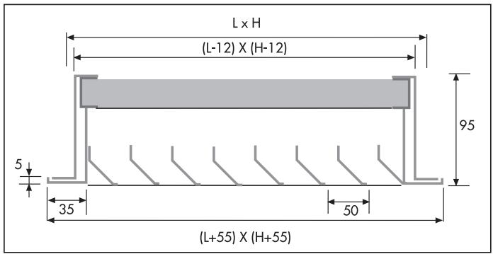 UNELVENT GRE - Dimensions (mm) - 1