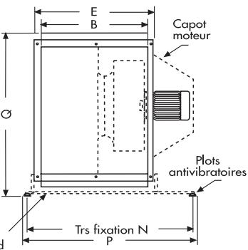 UNELVENT ILHT - - Caractéristiques dimensionnelles (mm) - 1