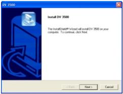 AIPTEK POCKET DV 3500 - Installer le pilote DV 3500 sur votre PC (suite) - 1