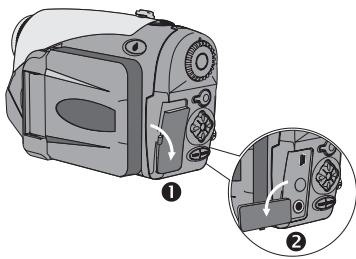 AIPTEK HDDV 8000 - - How to open the connector cover - 1