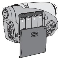 AIPTEK HDDV 8000 - De batterijen installeren. - 1