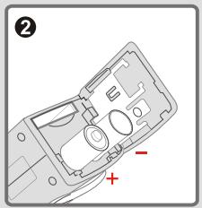 AIPTEK SLIMCAM 3200 - Installer les piles - 2
