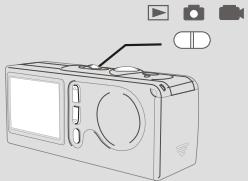 AIPTEK SLIMCAM 3200 - Régler l'interrupteur de sélection de mode - 1