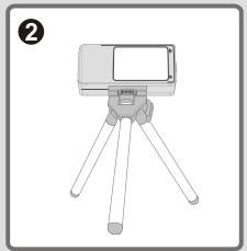 AIPTEK SLIMCAM 3200 - Utiliser le trépied (optionnelle) - 2