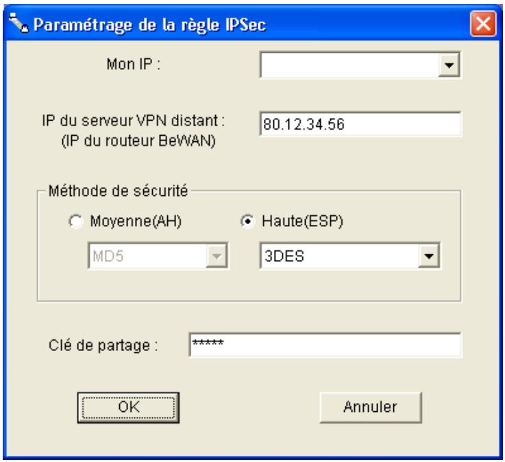 BEWAN VPN BOOSTER 32 - Sous Windows 2000 ou XP - 4