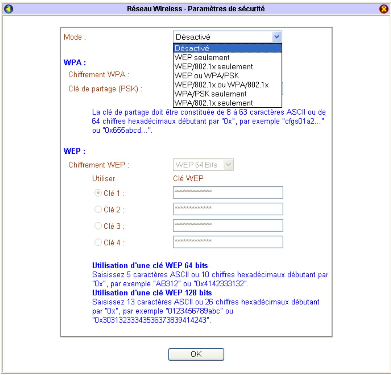 BEWAN VPN BOOSTER 32 - Paramètres de sécurité - 1