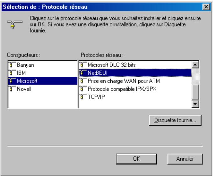 BEWAN VPN BOOSTER 32 - Installation du protocole NetBEUI - 2