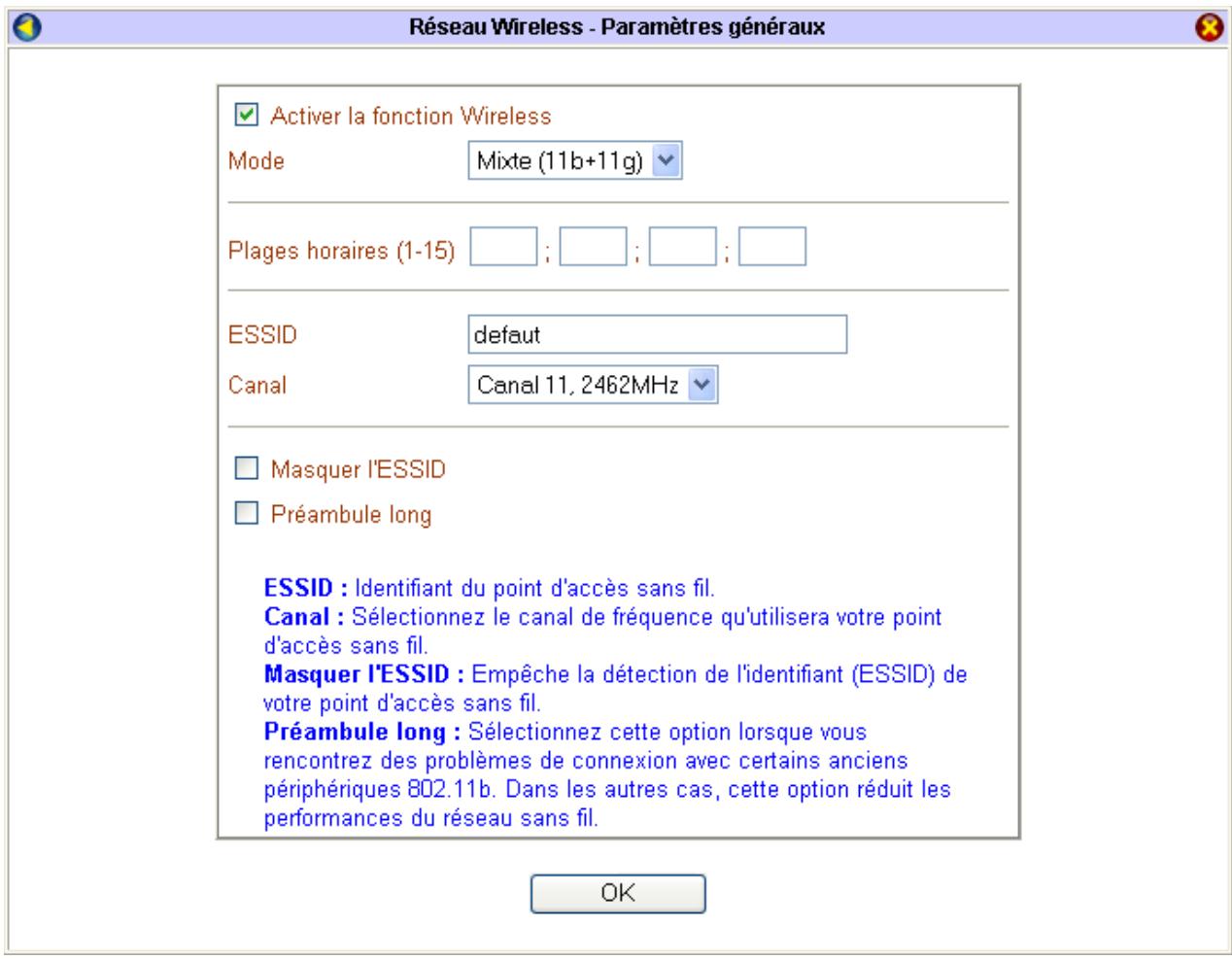 BEWAN VPN BOOSTER 32 - Paramètres généraux - 1