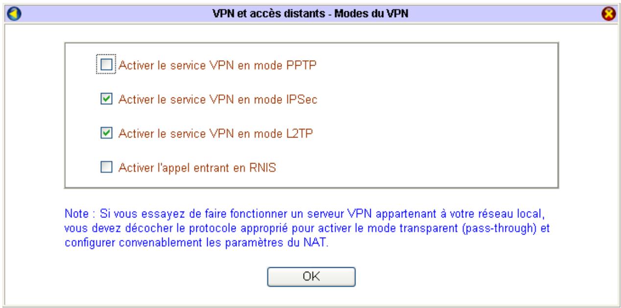 BEWAN VPN BOOSTER 32 - Configuration du mode Pass-Through - 1