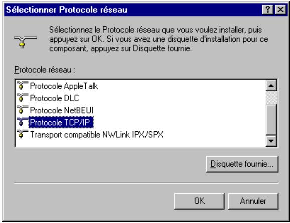 BEWAN VPN BOOSTER 32 - Installation du protocole TCP/IP - 1
