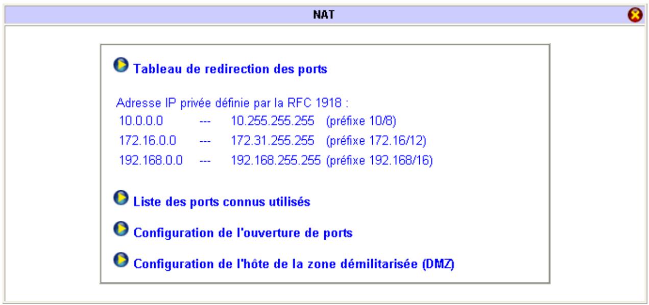 BEWAN VPN BOOSTER 32 - Translation d'adresses (NAT) - 1