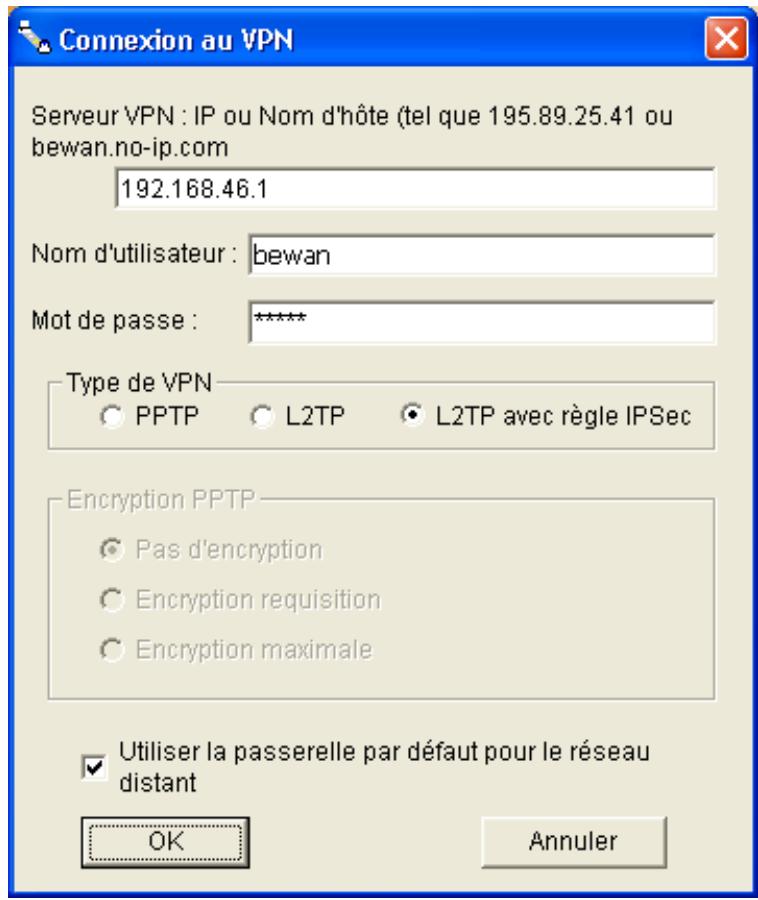 BEWAN VPN BOOSTER 32G - Sur le poste client - 2