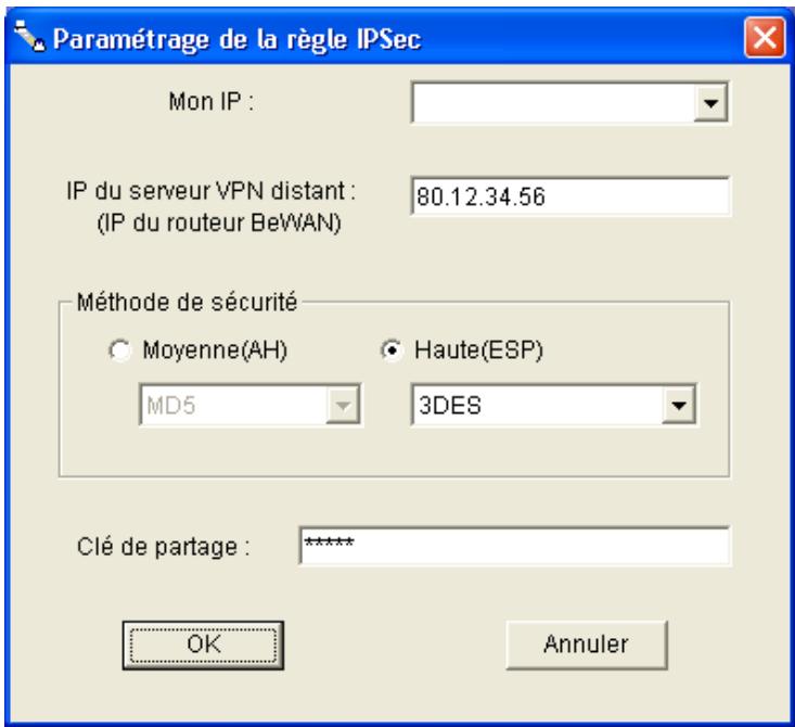 BEWAN VPN BOOSTER 32G - Sous windows 2000 ou XP - 4