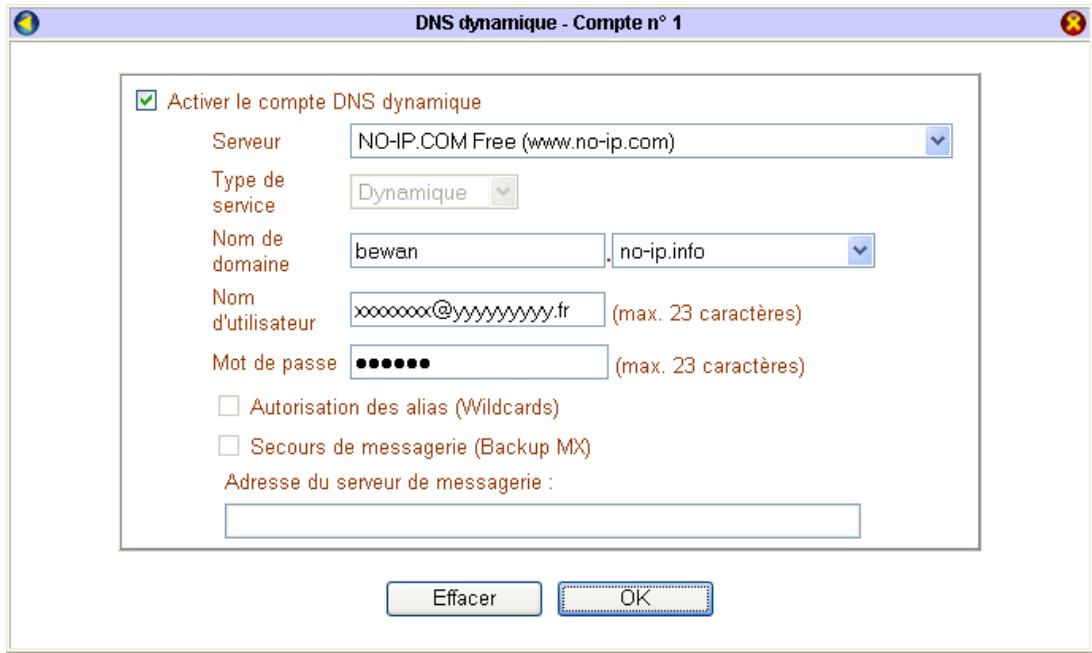 BEWAN VPN BOOSTER 32G - Ouvrir un compte sur no-ip. com - 1