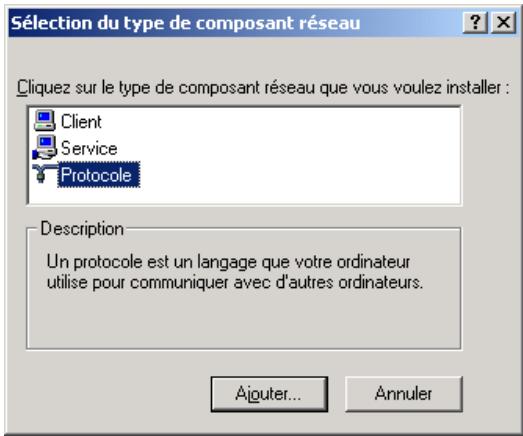 BEWAN VPN BOOSTER 32G - Installation du protocole netbeui - 1