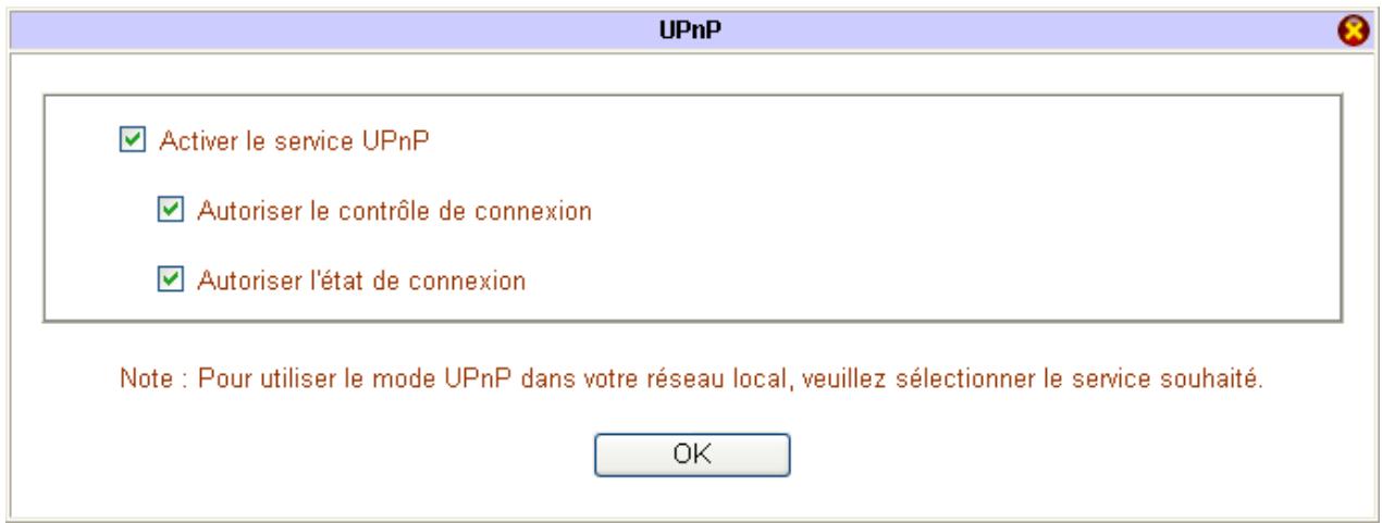BEWAN VPN BOOSTER 32G - Paramétrage du service upnp - 1