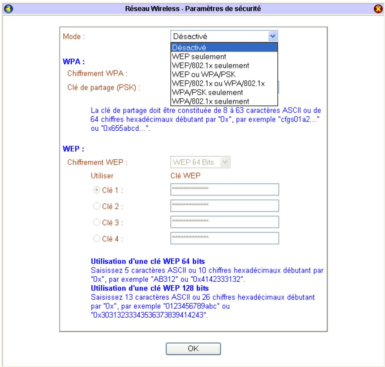 BEWAN VPN BOOSTER 32G - Paramètres de sécurité - 1