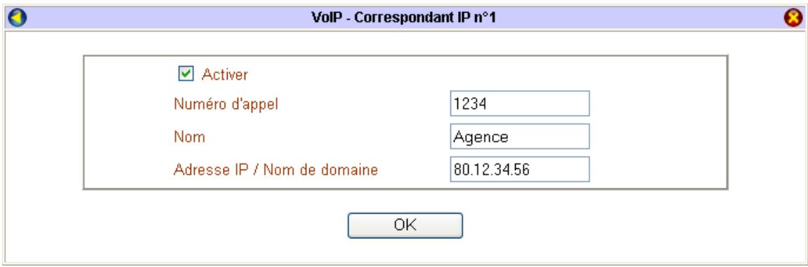 BEWAN VPN BOOSTER 32G - Étape 1 : annuaire des correspondants IP - 2