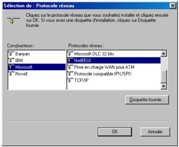 BEWAN VPN BOOSTER 32G - Installation du protocole netbeui - 2