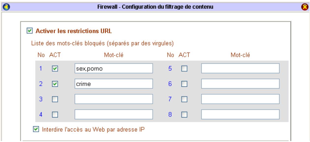 BEWAN VPN BOOSTER 32G - Restriction URL - 1