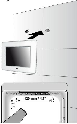VIEWSONIC DF87G - Positioning the Photo Frame - 3
