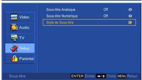 VIEWSONIC N2635W - Réglage des sous-titres codés - 4