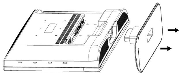 VIEWSONIC N2635W - Déconnexion du support - 2