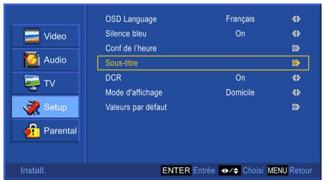 VIEWSONIC N2635W - Réglage des sous-titres codés - 2