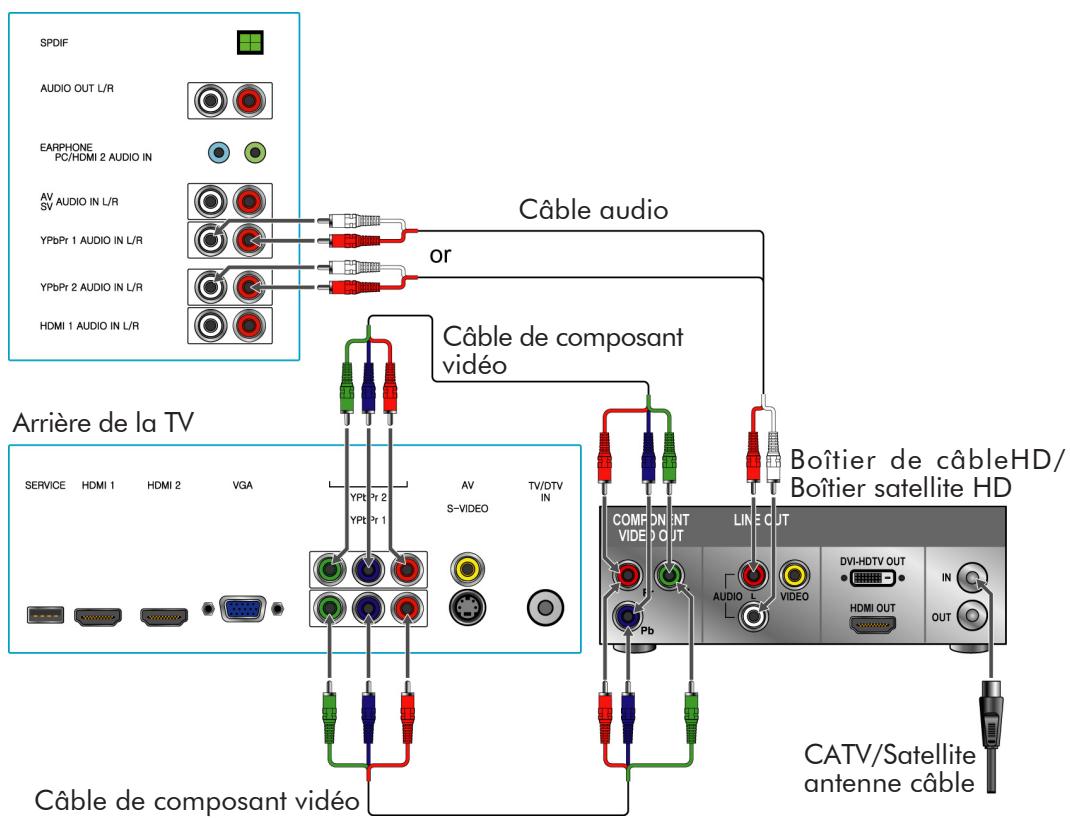 VIEWSONIC N2635W - Connexion ypbr ou de composant - 1