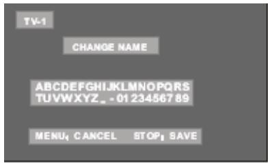 SIGMATEK PVR-800 - Modifier le nom d'un canal - 1