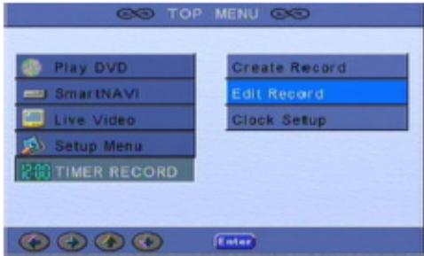 SIGMATEK PVR-800 - Modification des programmes d'enregistrement - 1