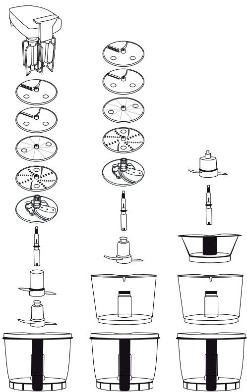 CUISINART FOOD PROCESSOR - Schémas récapitulatifs - 1