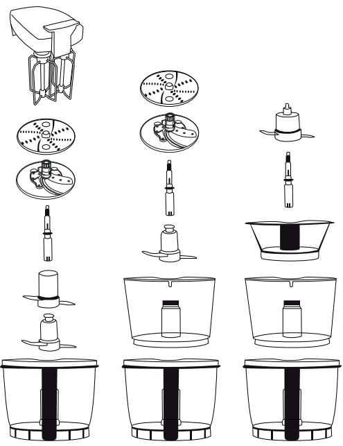 CUISINART FP14DCE - Schémas récapitulatifs - 1