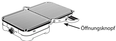 CUISINART GR3E - Öffnung auf 180^ : Funktion Barbecue - 1